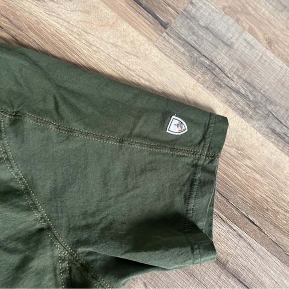 KUHL Wildfibre organic Mens Green Short Sleeve Pullover Polo Shirt Size medium - Picture 3 of 6